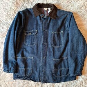Vintage denim wool lined workwear jacket